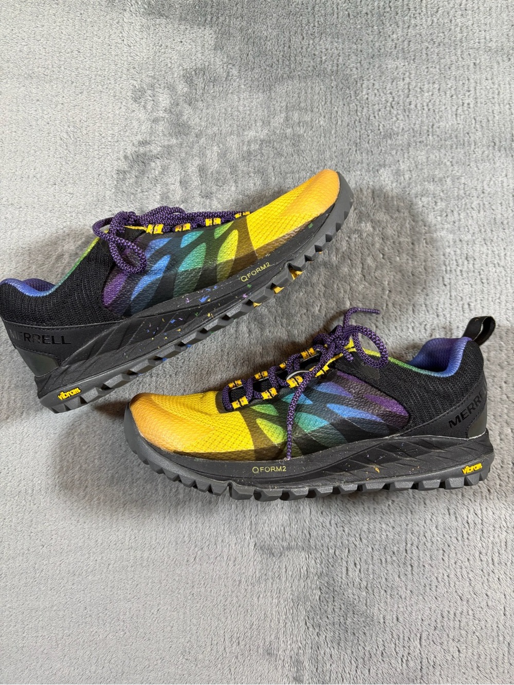 Merrell Women's Yellow-Green-Blue Gradient Trail Sneakers
